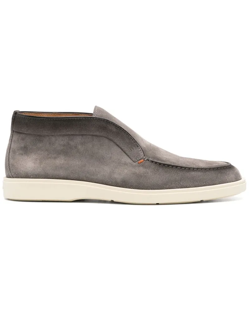 Santoni Desert-Boots aus Wildleder - Grau Grau