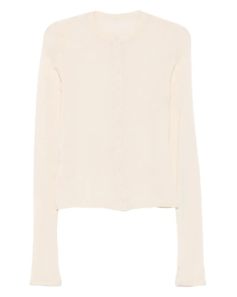 SIR SIR PARCO CARDIGAN SET W KNIT TOP UNDERNEATH - Nude Nude