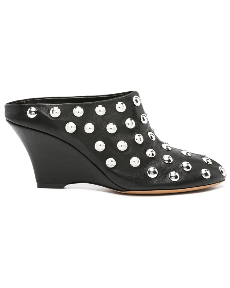 KHAITE Apollo Mules 75mm - Schwarz Schwarz