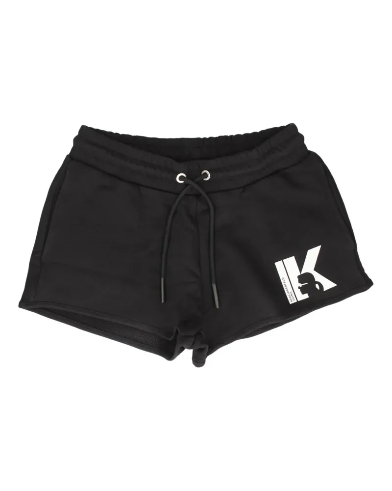Karl Lagerfeld Shorts mit Kordelzug - Schwarz Schwarz