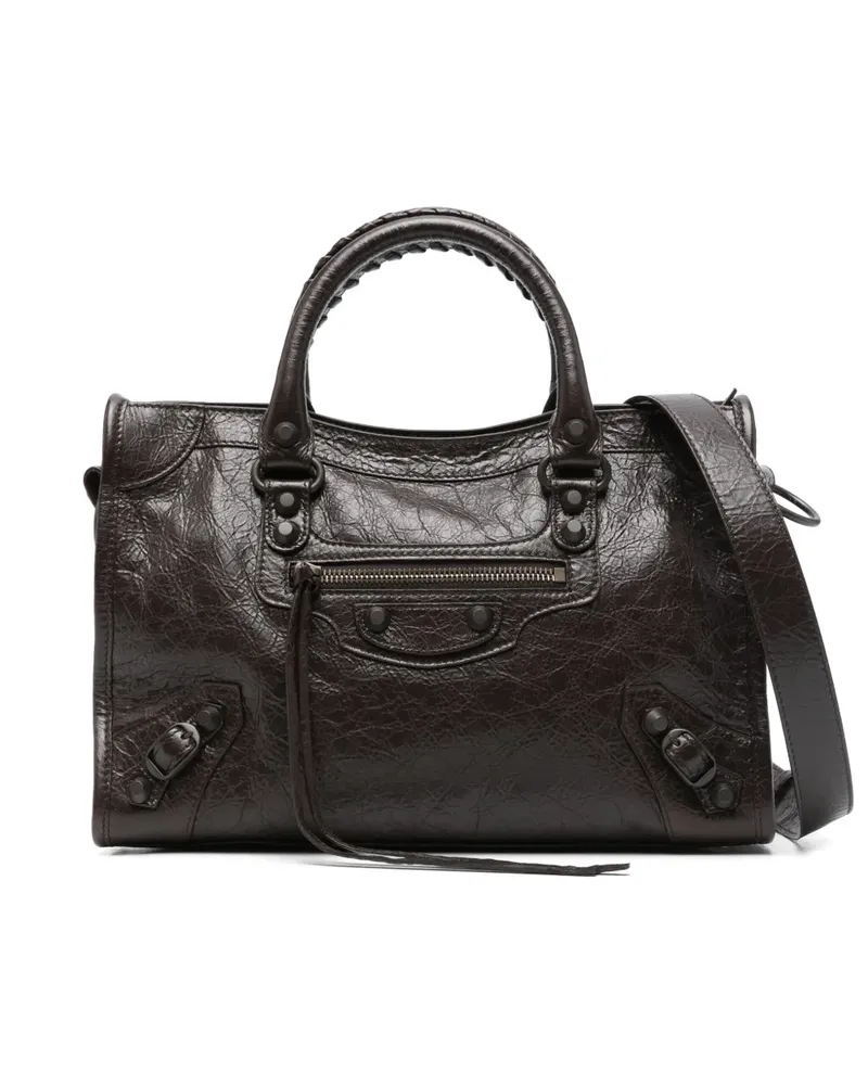Balenciaga Kleine Le City Handtasche - Braun Braun