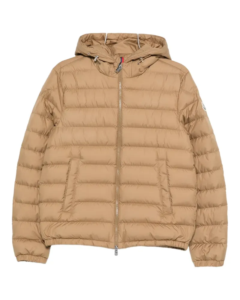 Moncler hooded quilted jacket - Nude Nude