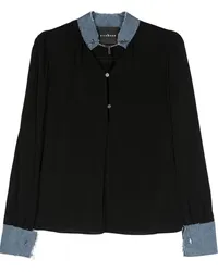 John Richmond Bluse mit Applikationen Schwarz