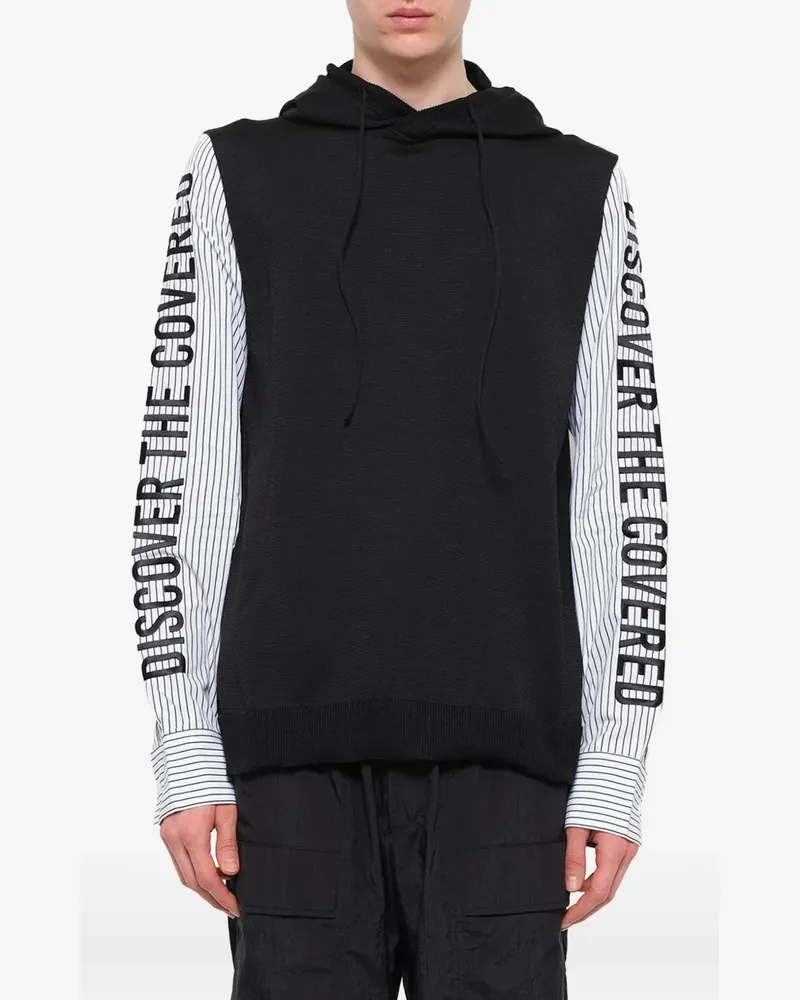 JUUN.J Hoodie im Layering-Look - Schwarz Schwarz