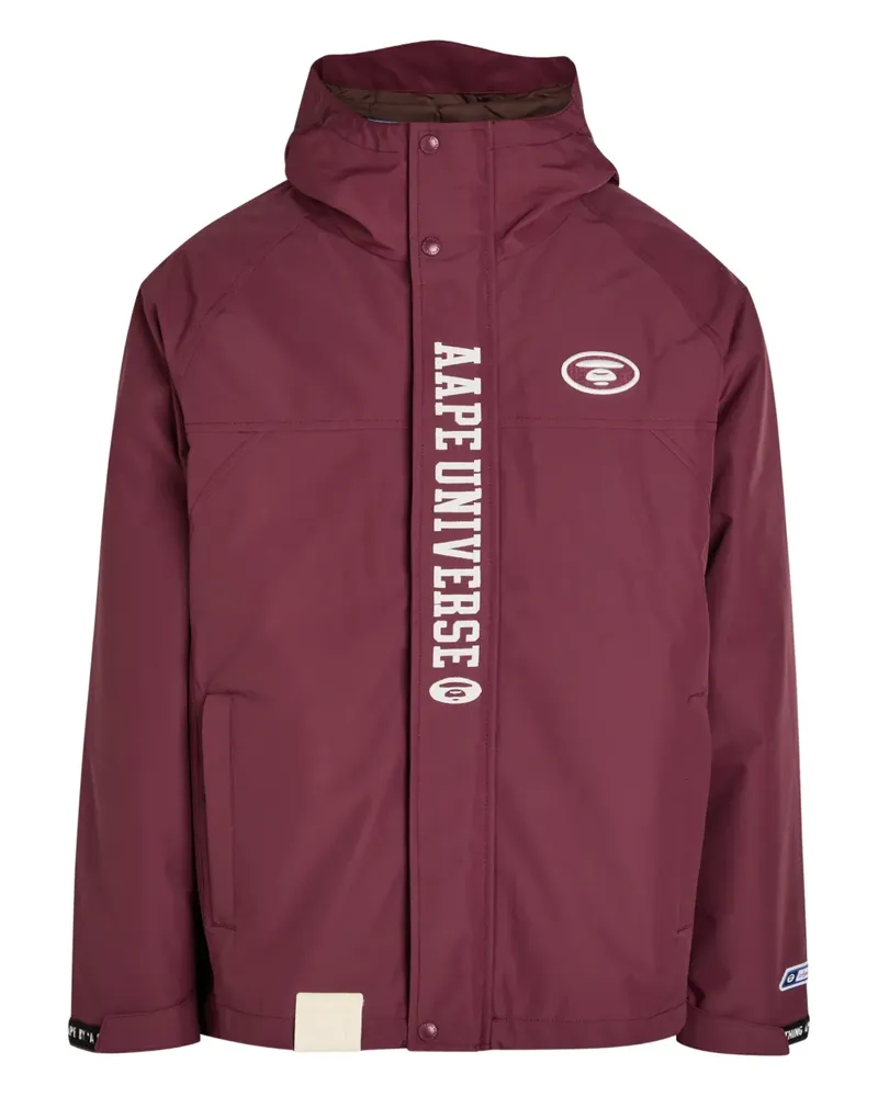 BAPE Kapuzenjacke mit Logo - Rot Rot