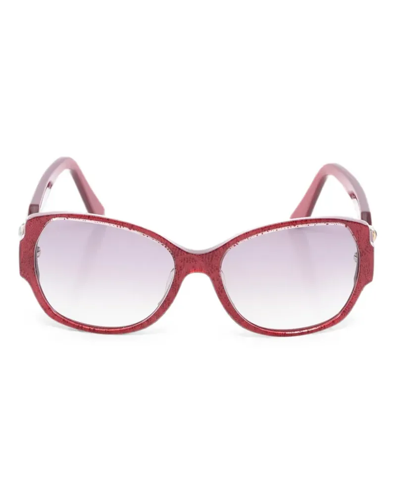 Cartier 2010s Brille mit rundem Gestell - Rot Rot