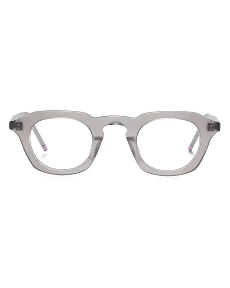 Thom Browne Brille mit ovalem Gestell - Grau Grau