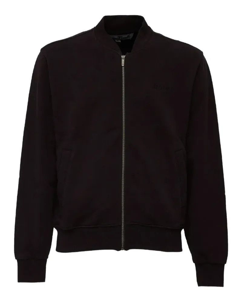 MC2 Saint Barth Jackson Raw fleece bomber jacket - Schwarz Schwarz
