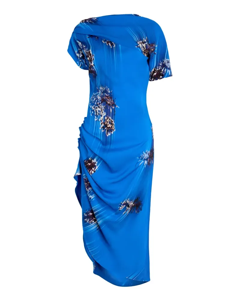 Proenza Schouler Drapiertes Antonella Midikleid - Blau Blau