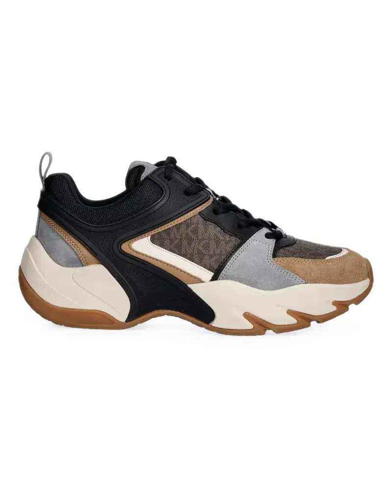 Michael Kors Mixed-Media Chase Sneakers - Braun Braun