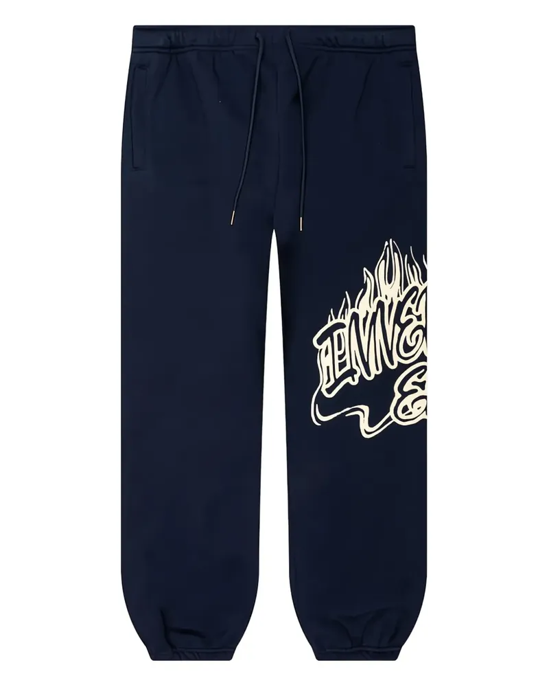 Honor The Gift Jogginghose mit Flammen-Print - Blau Blau