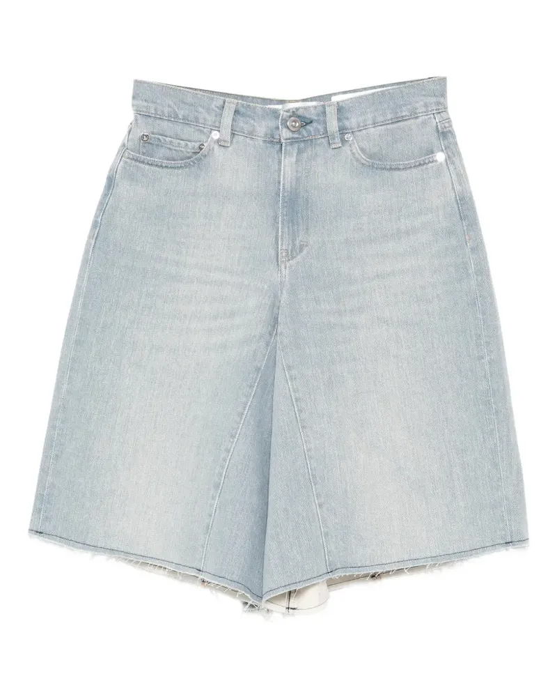 Our Legacy raw-edge wide-leg shorts - Blau Blau