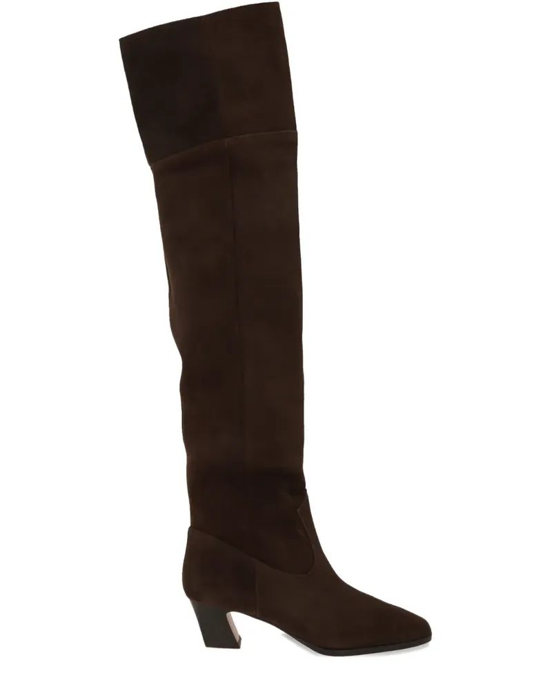 Aquazzura 50mm Nomad square-toe boots - Braun Braun