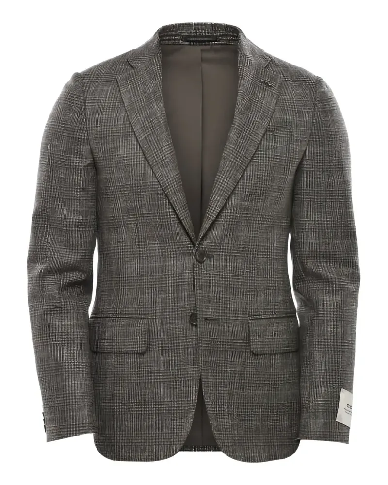 Corneliani Karierter Blazer mit Klappentasche - Braun Braun