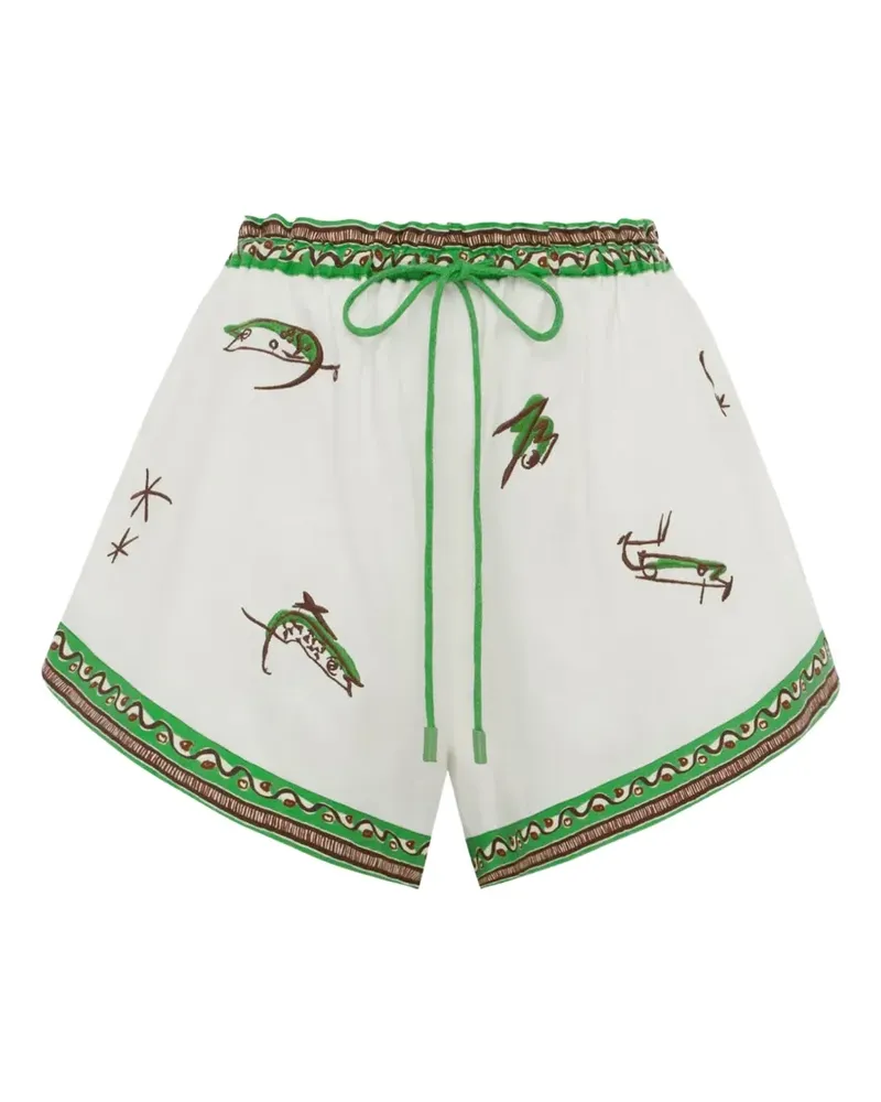 ALEMAIS Wanda Shorts mit Stickerei - Nude Nude
