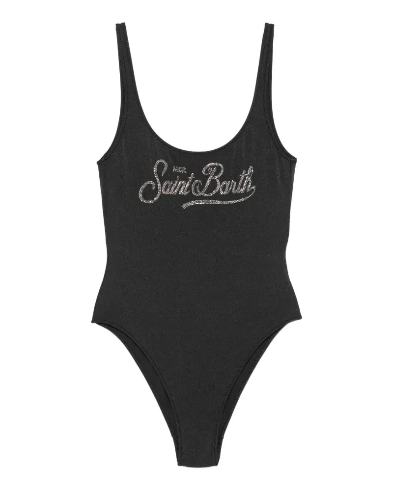 MC2 Saint Barth Lora logo swimsuit - Schwarz Schwarz