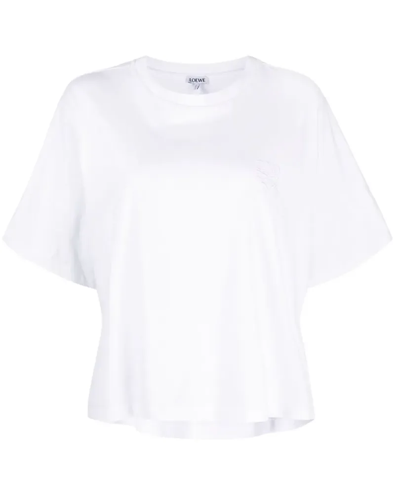 Loewe T-Shirt mit lockerem Schnitt - Weiß Weiß