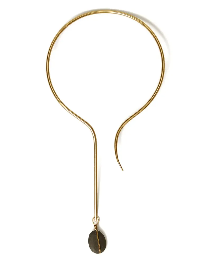 Twin-Set Asymmetrische Halskette - Gold Gold