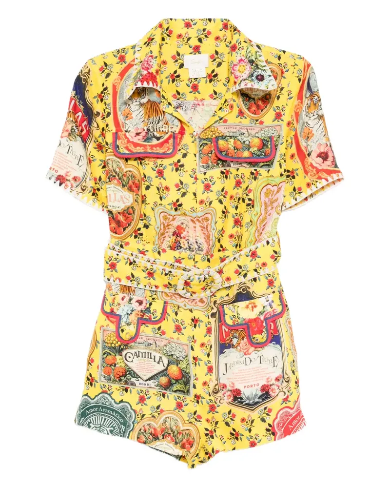Camilla Soap Opera Playsuit - Gelb Gelb