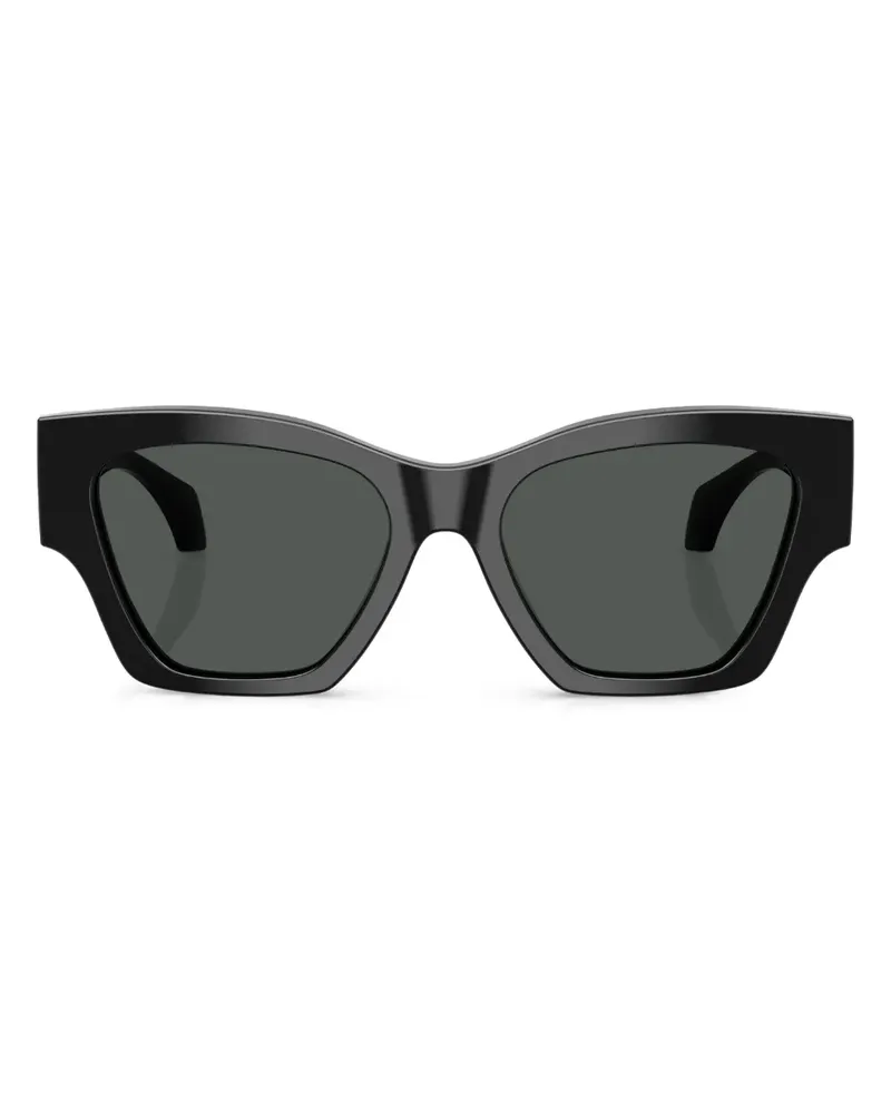 Versace Sonnenbrille mit Logo-Print - Schwarz Schwarz