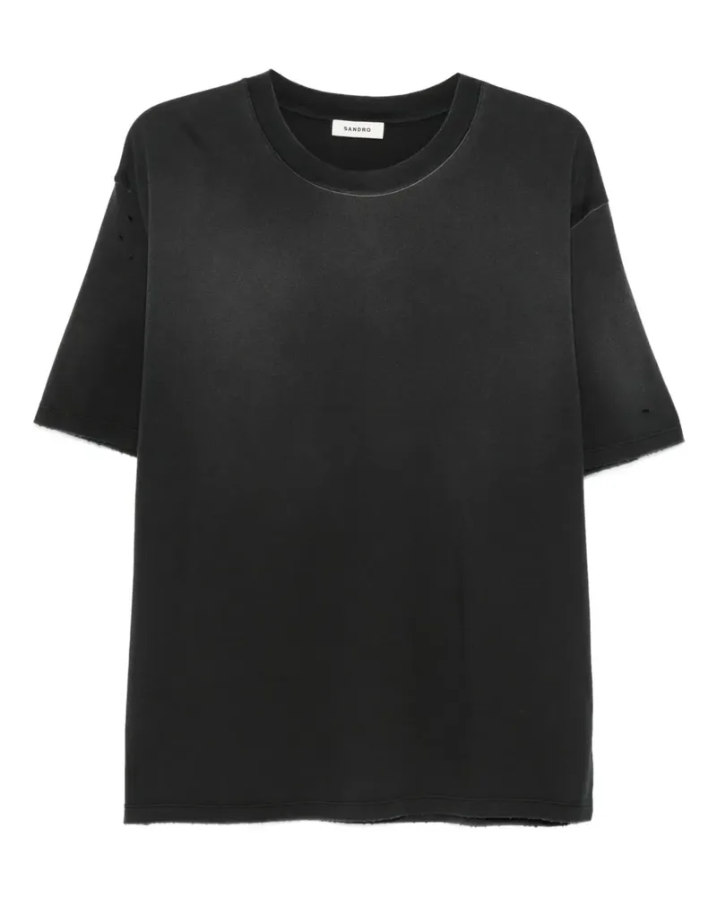 Sandro Klassisches T-Shirt - Schwarz Schwarz
