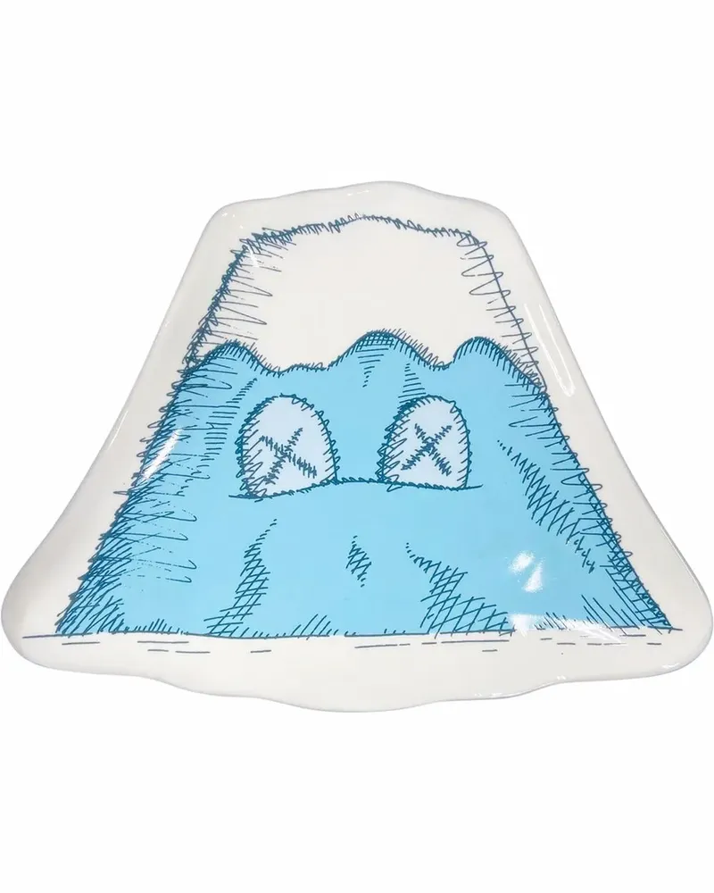KAWS Holiday - Japan Mount Fuji plate set - Blau Blau