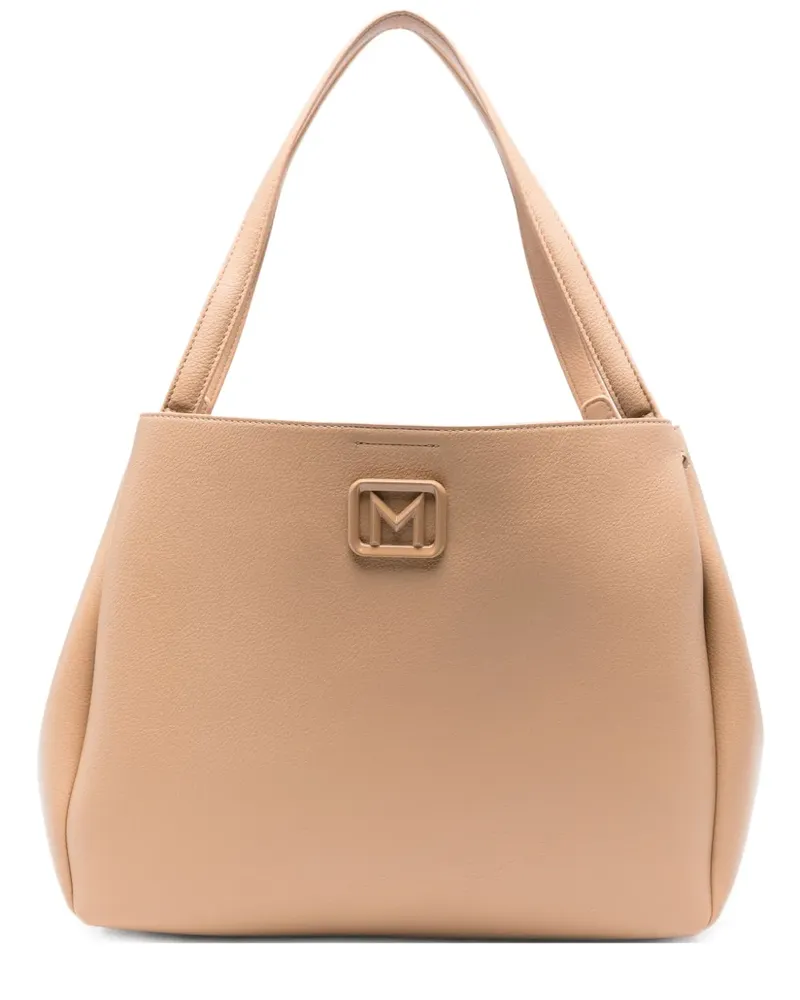 MARELLA Schultertasche mit Logo-Schild - Nude Nude