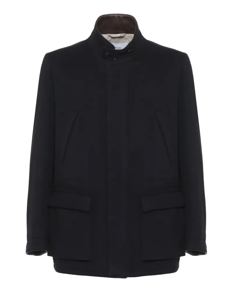 LARDINI high-neck field coat - Blau Blau