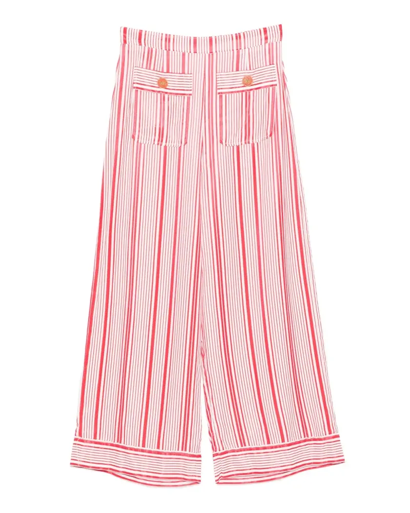 Elisabetta Franchi striped wide-leg palazzo pants - Rot Rot
