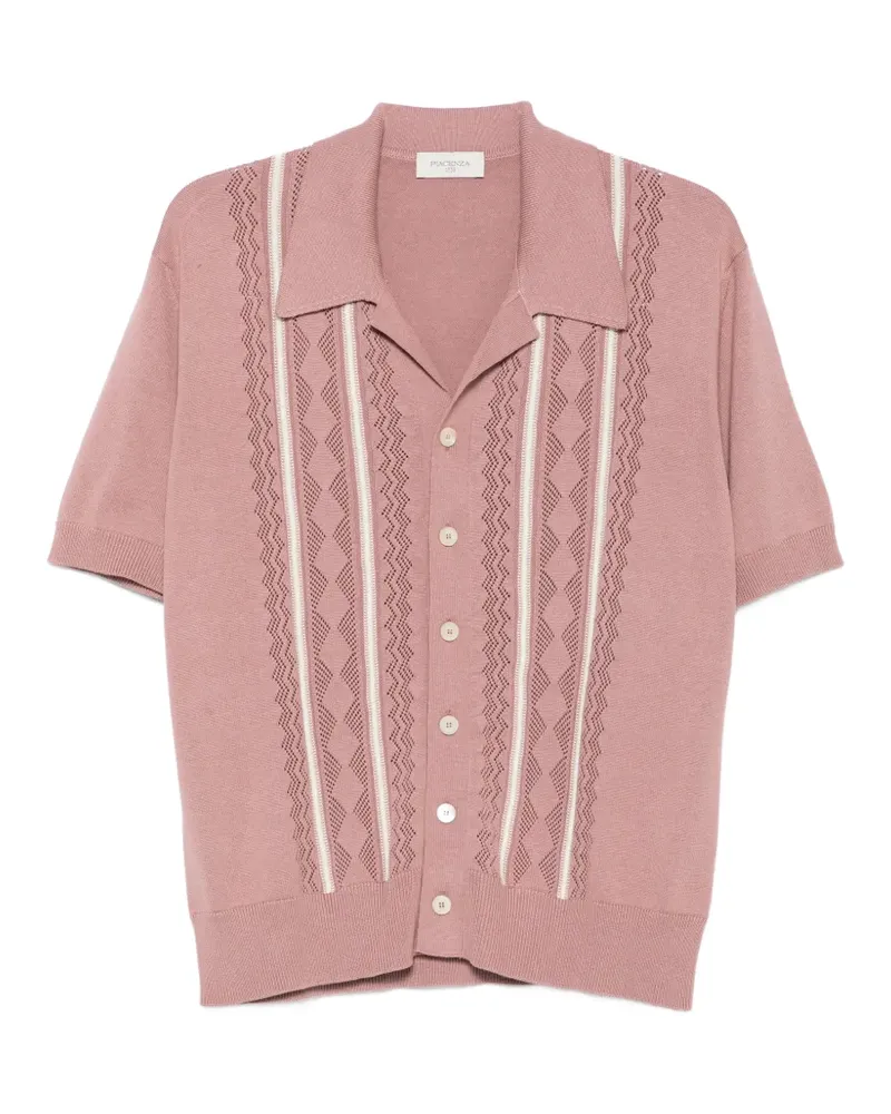 Piacenza Cashmere geometric-detail shirt - Rosa Rosa