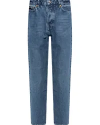 Samsøe & Samsøe Straight-Leg-Jeans mit Logo-Patch Blau