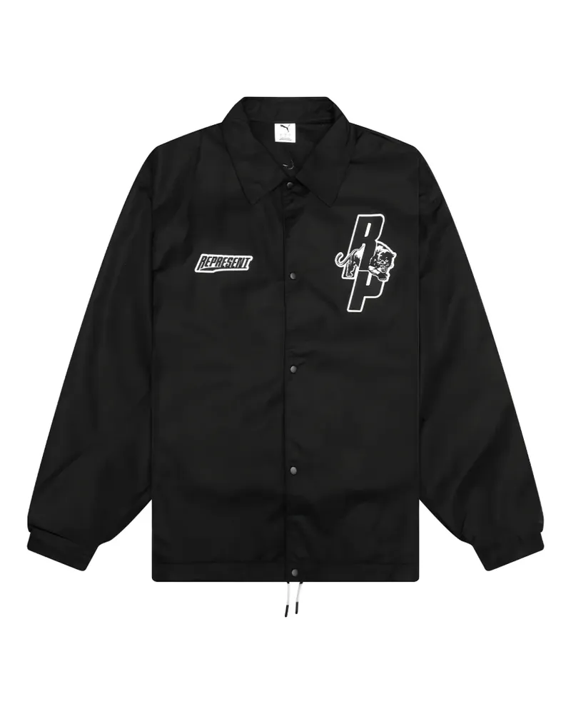 Puma x Represent graphic coaches jacket - Schwarz Schwarz