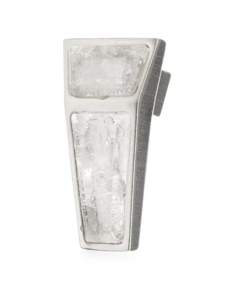 Rick Owens crystal-embellished single earring - Silber Silber