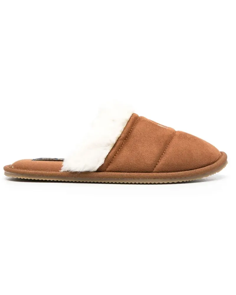 Ralph Lauren Slipper aus Faux Fur - Braun Braun