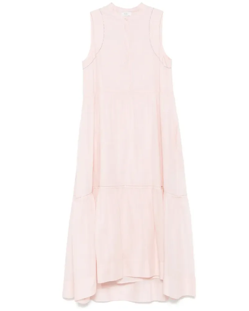 Peserico Ärmelloses Midikleid - Rosa Rosa