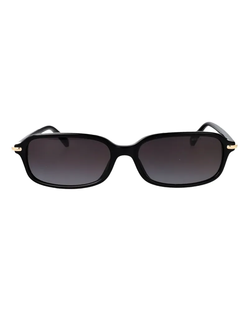 Michael Kors Agra Sonnenbrille mit eckigem Gestell - Schwarz Schwarz