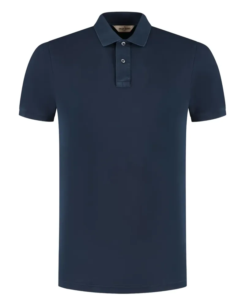 Gran Sasso Poloshirt mit kurzen Ärmeln - Blau Blau