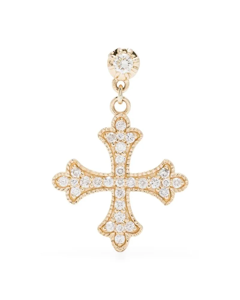 Jacquie Aiche 14kt Sophia Gelbgoldring mit Diamant Gold