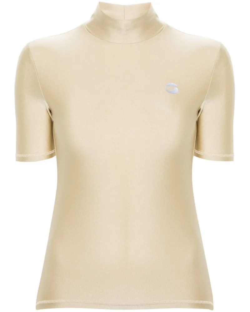 COPERNI T-Shirt mit Stehkragen - Nude Nude