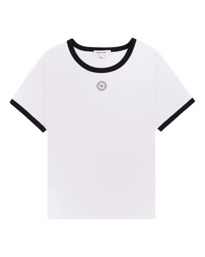 SPORTY & RICH T-Shirt aus Baumwolle - Weiß Weiß