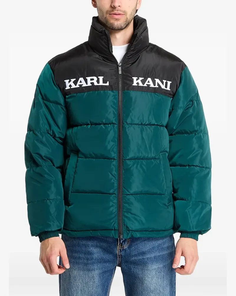 Karl Kani Gefütterte Jacke mit Logo-Print - Grün Grün