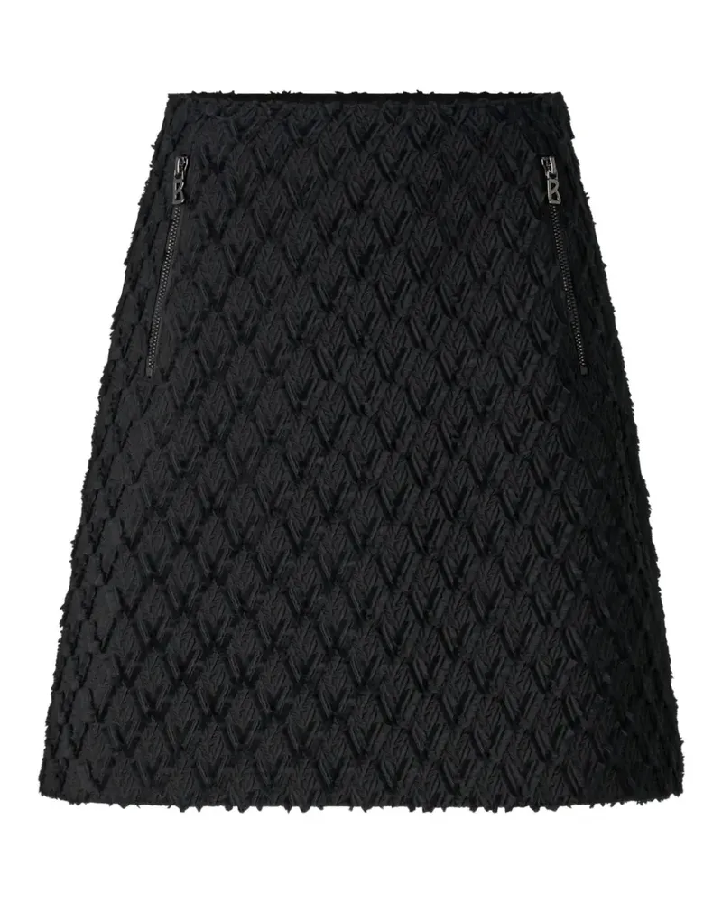 Bogner Joselyn Minirock mit Zickzackmuster - Schwarz Schwarz
