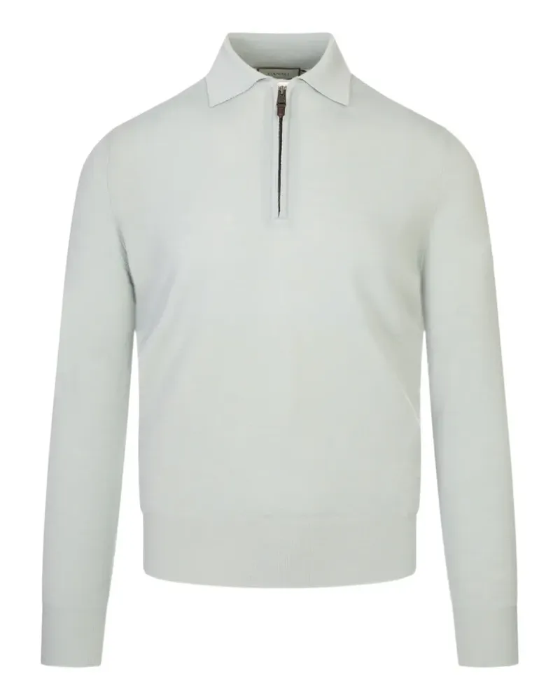 Canali quarter-zip knitted sweater - Grau Grau