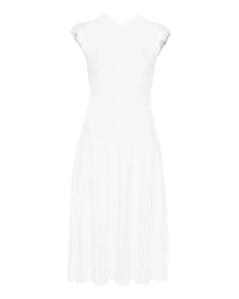 Max Mara Pegizio ribbed midi dress - Weiß Weiß