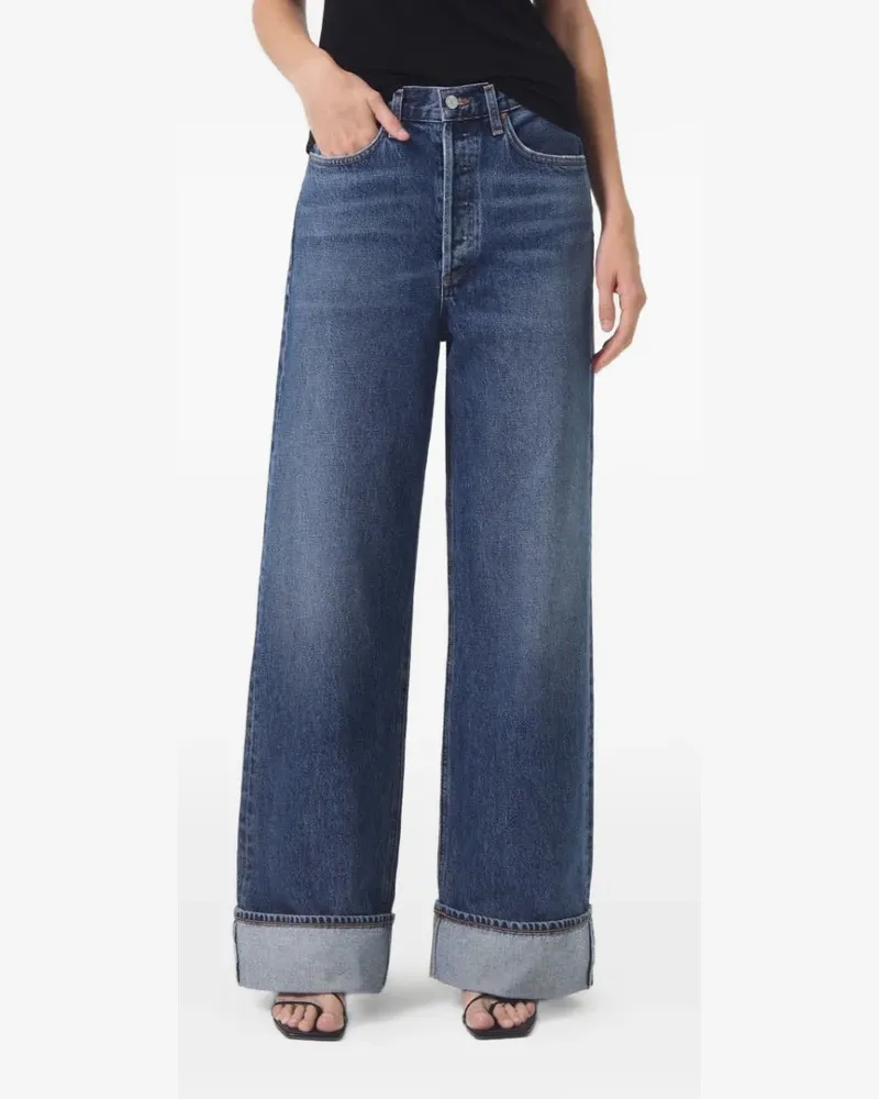 AGOLDE Control turn-up jeans - Blau Blau