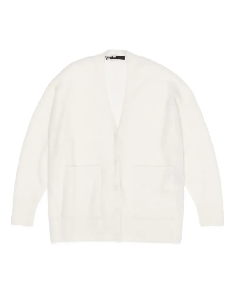 BIMBA Y LOLA Cardigan mit Tasche - Weiß Weiß