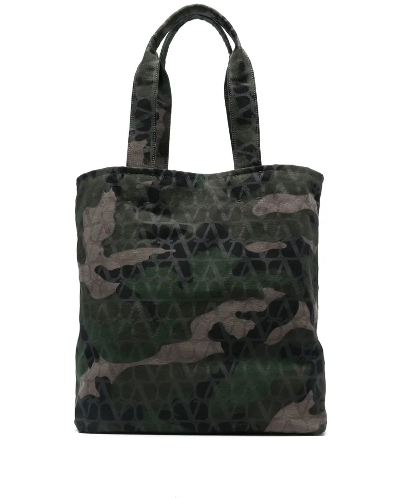 Valentino Garavani Shopper mit Camouflagemuster - Grün Grün