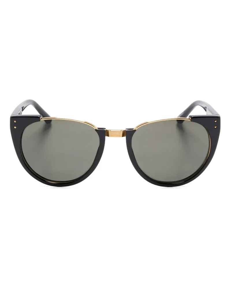 Linda Farrow Iris Sonnenbrille - Schwarz Schwarz