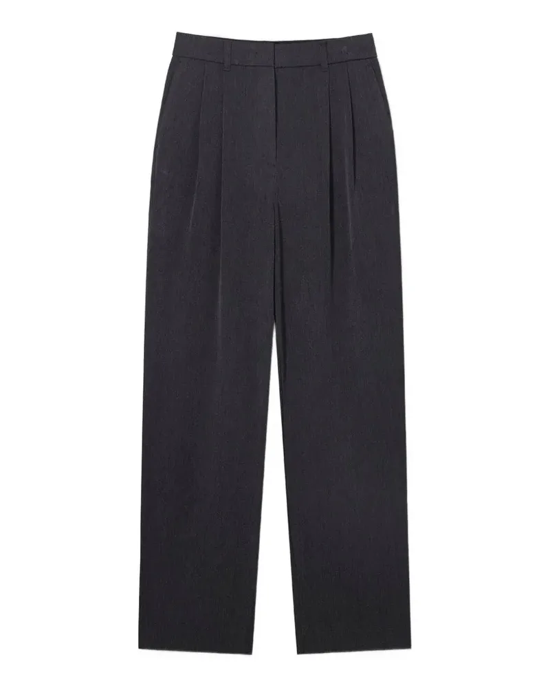 Dunst Hose mit Bundfalten - Grau Grau