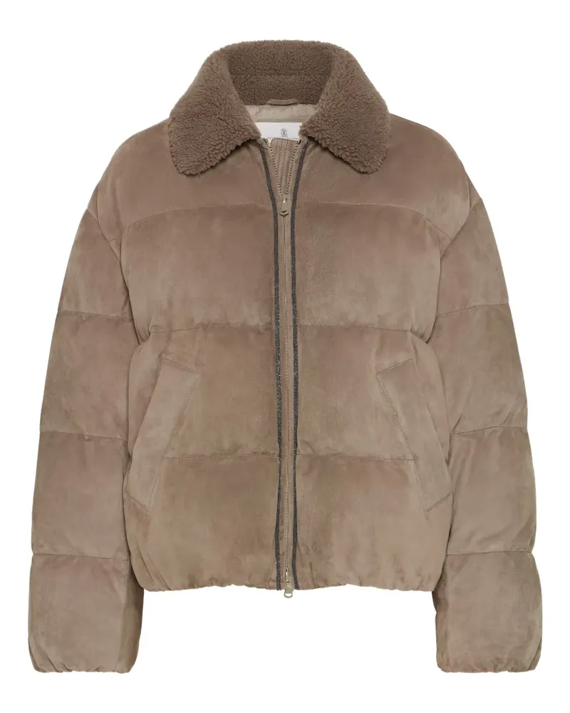 Brunello Cucinelli Jacke mit Monili-Detail - Nude Nude